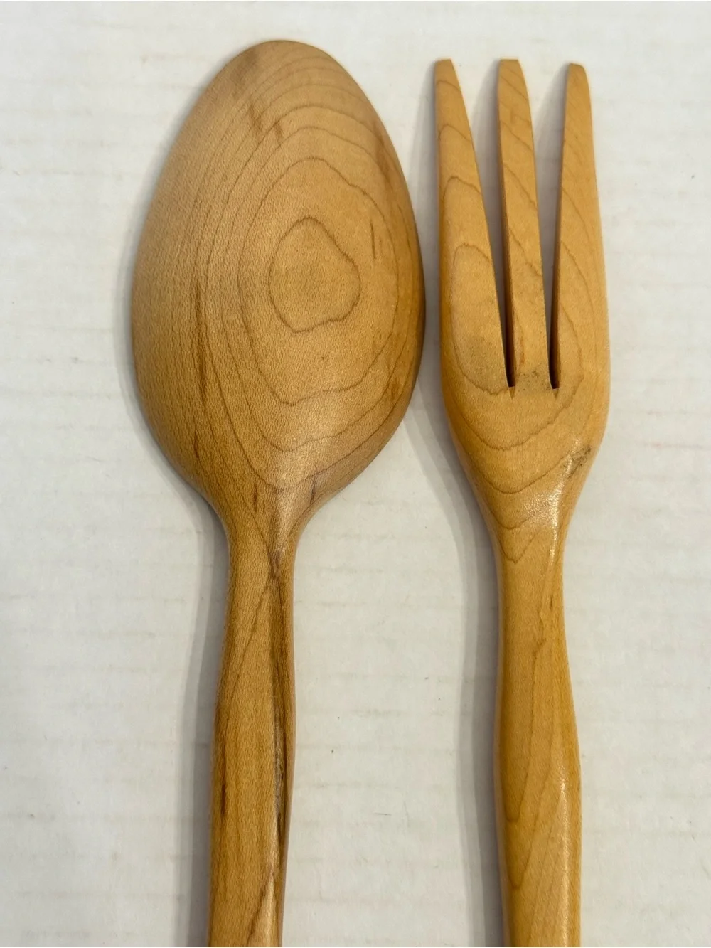 Wood Salad Serving SET Enchantment 1881 Rogers LONDONTOWN Oneida Silverplate